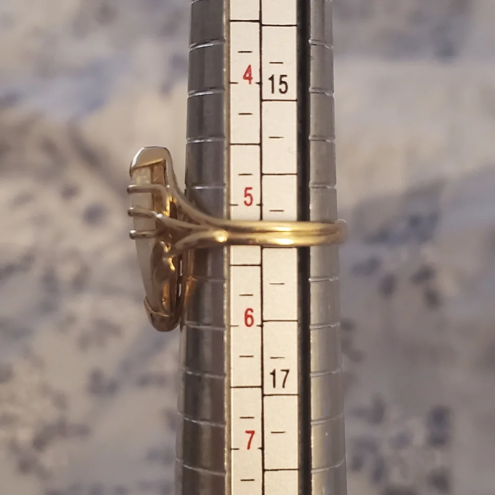 Stunning vintage large genuine opal ring - Picture 10 of 13